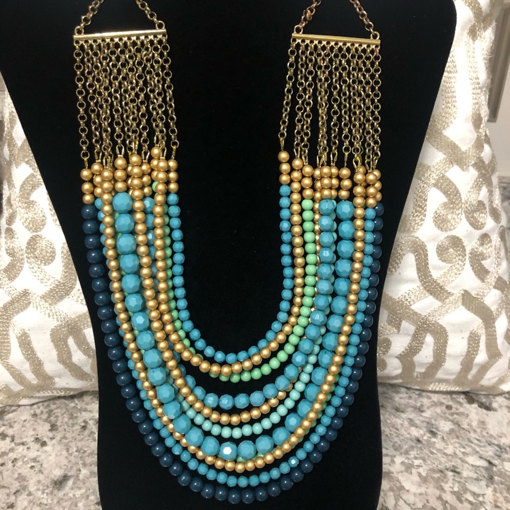 20 inch multi-strand statement necklace.